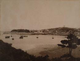 사도에서 바라본 인천항 전경