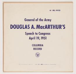 맥아더 장군 연설 레코드판